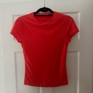 A&F women’s soft matte seamless  Red Short Sleeve Top